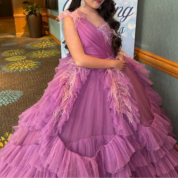Charming Lilac Kids Formal Dress